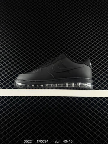 Nike Air Force 1 Low Black Silver Clear EU 40-45 Lifestyle - Men's (BS-71303)