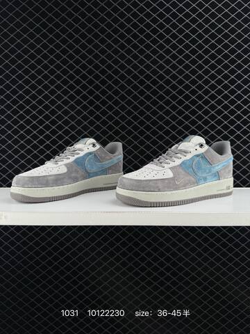 Nike Air Force 1 Low 07 Gray Blue White EU 36-45 Casual - Unisex (BS-74448)