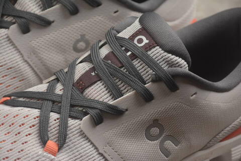 On Cloud X 4 3ME30042905 Silver Flame Orange White Gray US 7 EU 40 UK 6 5 JP 25 Running Shoe Running Sneakers - Men's (BS-59784)