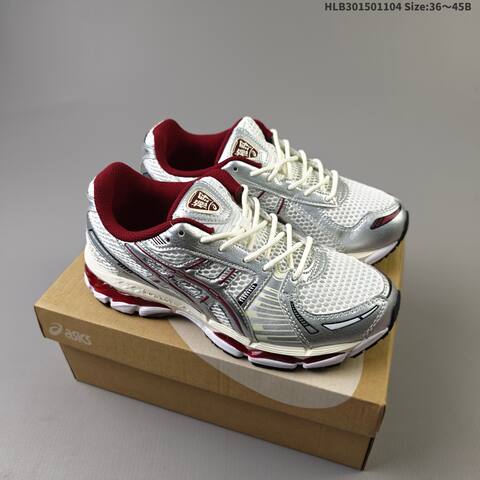 ASICS Gel Kayano 12 1 Black Silver White Brown Blue EU 36-45 Running Shoe Running Sneakers - Unisex (BS-69332)