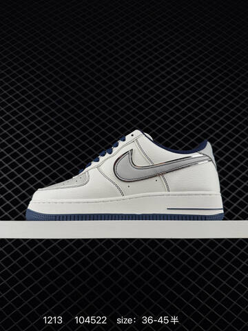 Nike Air Force 1 Low Stussy White Navy EU 36-45 Lifestyle - Unisex (BS-73730)