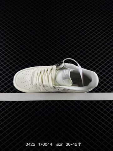 Nike Air Force 1 07 LV8 DN9688-107 Sail Off-white With Metallic Silver Accents EU 36-45 Half Sizes Available Lifestyle - Unisex BS-71887