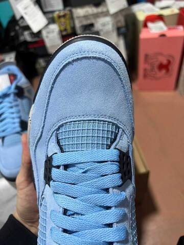 Jordan Air Jordan 4 Retro CT8527 400 University Blue Black Grey EUR 42 Basketball Shoe - Men s BS-87266