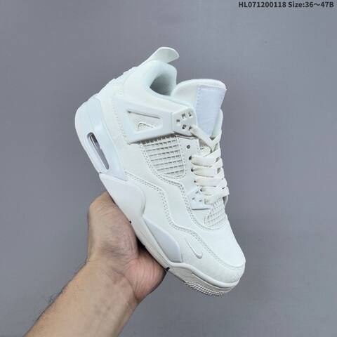 Nike Air Jordan 4 Retro White EU 36-47 5 Basketball - Unisex (BS-66935)