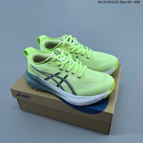 ASICS GEL-KAYANO 31 PLATINUM White Coral Neon Lime Mint EU 36-45 Running Shoe Running Sneakers - Unisex (BS-69127)