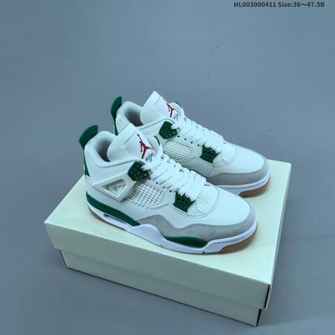 Jordan Nike SB x Air Jordan 4 Retro SP Pine Green Sail White Pine Green Gum EU 36-47 5 Skate - Unisex (BS-66239)