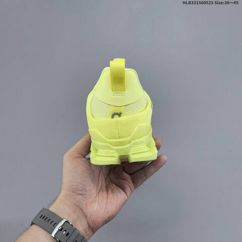 On Cloud X4 Neon Yellow Grey EU 36-45 Running Shoe Running Sneakers - Unisex (BS-69520)