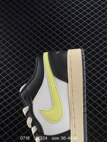 Jordan Air Jordan 1 Low 85 Fall League White Black Pale Yellow Neon Yellow EU 36-46 Sneaker - Unisex BS-81046