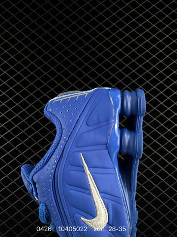 Nike Shox R4 Royal Blue With Metallic Silver Swoosh 28-35 Lifestyle - Women's (BS-71846)
