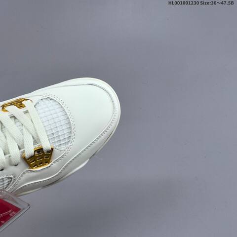 Jordan Air Jordan 4 Retro WMNS Vivid Sulfur Sail White With Metallic Gold Accents EU 36-47 5 Basketball - Unisex (BS-67186)