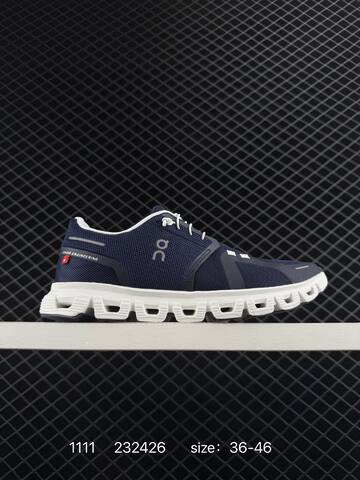 On Cloud 5 Navy Blue White 36-46 Running Shoe Running Sneakers - Unisex (BS-85469)