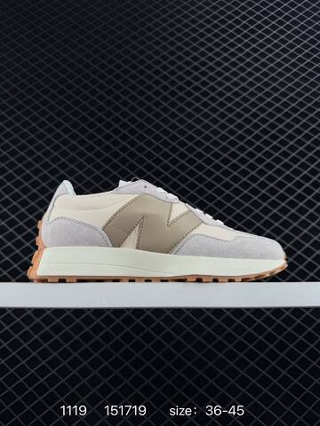 New Balance 327 White Light Grey Dark Grey Cream Black EU 36-45 Sneaker Unisex BS-82576