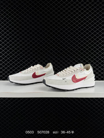 Nike Waffle One Crater DX4309-507028 White Cream Red EU 36-45 Running - Unisex (BS-71704)