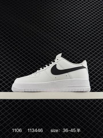 Nike Air Force 1 Low White Black EU 36-45 Lifestyle - Unisex (BS-74344)