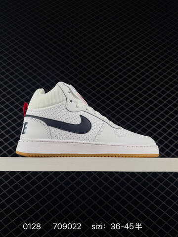 Nike Court Borough Mid White Blue EU 36-45 Casual - Unisex (BS-72916)