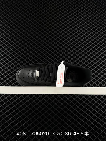 Nike Air Force 1 07 Triple White Triple Black EU 36-48 5 With Half Sizes Lifestyle - Unisex (BS-72233)
