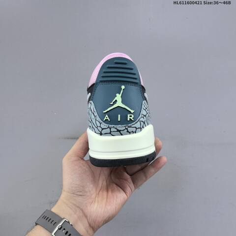Jordan Legacy 312 Low Black Blue Green Purple Grey EU 36-46 Casual - Unisex (BS-66094)