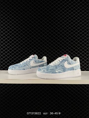 Nike Air Force 1 07 Low Light Blue White EU 36-45 Casual - Unisex (BS-70266)