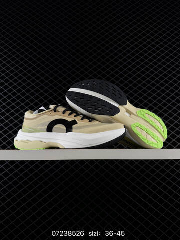 On Cloudmonster 3 Hyper Beige Black White Neon Green EU 36-45 Running Shoe Running Sneakers - Unisex BS-84996
