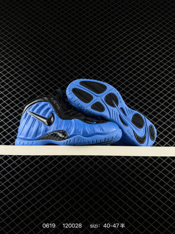 Nike Air Foamposite One PRM Blue Mirror Blue Black EU 40-47 Basketball Shoe - Men's (BS-70672)