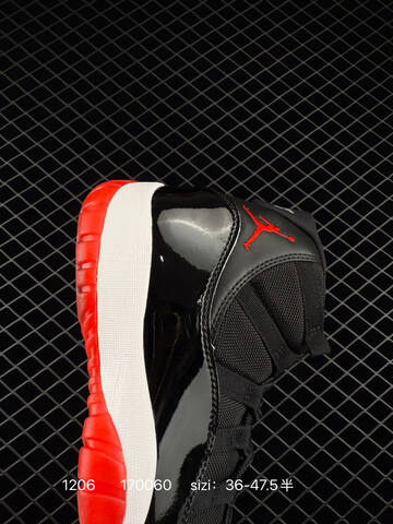 Jordan Air Jordan 11 Retro Bred Black White Red EU 36-47 5 Basketball Shoe - Unisex (BS-80102)