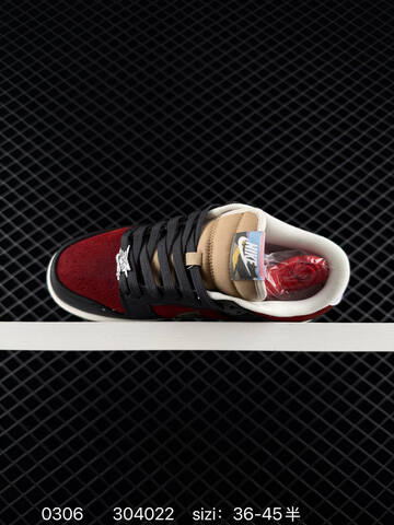Nike SB Dunk Low Black Red Olive White EU 36-45 Skate - Unisex (BS-72773)