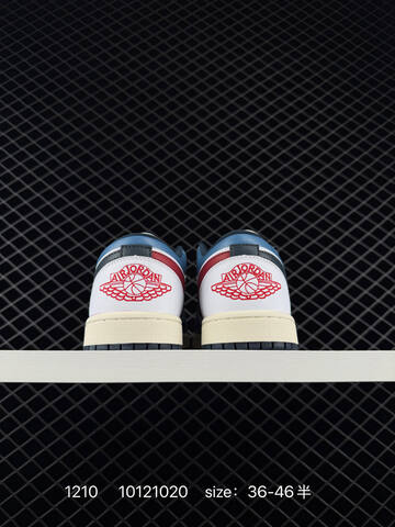 Jordan Air Jordan 1 Low Motion White Blue Red Navy Cream EU 36-46 Sneaker - Unisex BS-80080