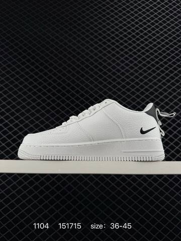 Nike Air Force 1 07 White Black 36-45 Casual - Unisex (BS-74370)