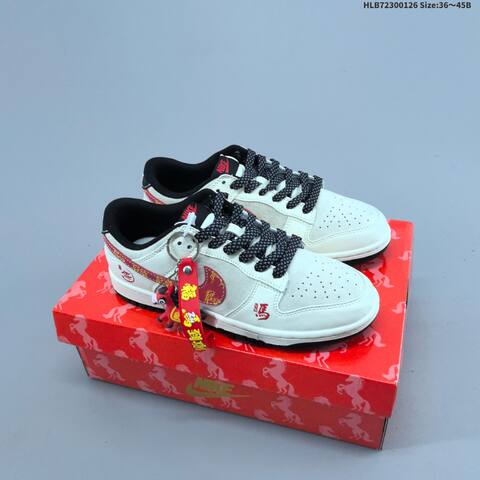 Nike Dunk SB Low White Black Red Navy EU 36-45 Skate Shoe - Unisex BS-61740