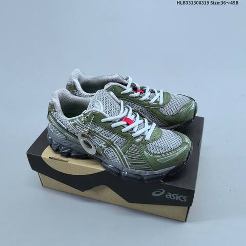 ASICS Gel Kayano 12 1 Olive Green Grey Black EU 36-45 Running Shoe Running Sneakers - Unisex (BS-68991)