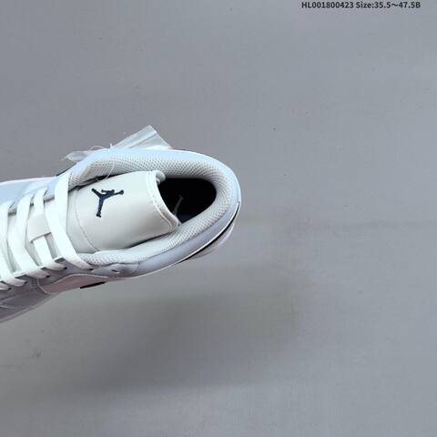 Jordan Air Jordan 1 Low White Light Grey Black 35 5-47 5 Casual - Unisex (BS-66073)