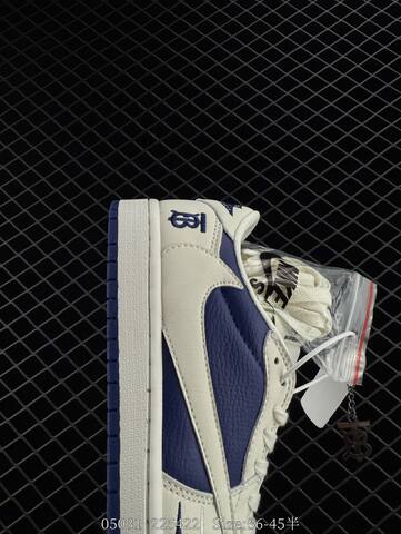 Jordan Air Jordan 1 Low Travis Scott Reverse Mocha DM7866-002 Sail Navy Blue White EU 36-45 Skate Shoe - Unisex BS-81276