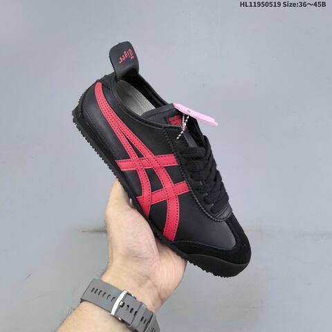 Onitsuka Tiger Mexico 66 Black Red EU 36-45 Sneaker Casual Sneakers - Unisex (BS-68821)