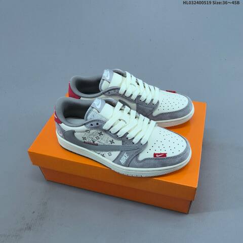 Jordan Air Jordan 1 Low Black White Grey EU 36-45 Lifestyle - Unisex (BS-65924)