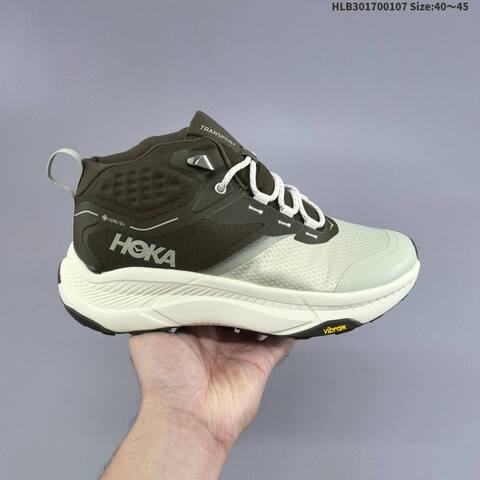 HOKA ONE ONE Transport Hike GTX Light Green Dark Green White Black EU 40-45 Trail Shoe Trail Running Sneakers Men s BS-69410