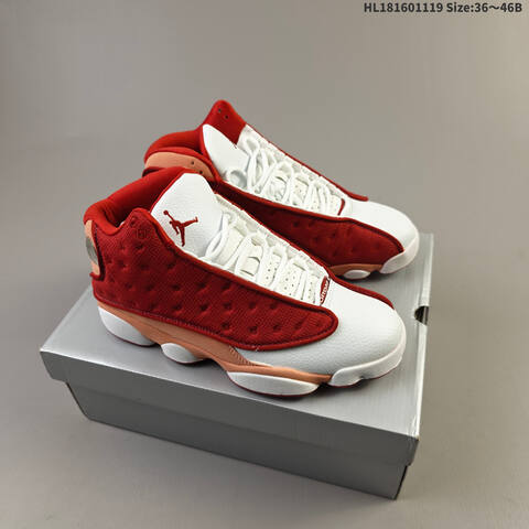 Jordan Air Jordan 13 Black White Red 36 46B Basketball - Women's (BS-63458)