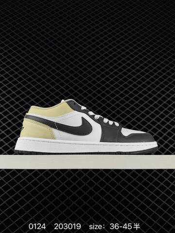 Jordan Air Jordan 1 Low Grey Black Cream White EU 36-45 Sneaker - Unisex BS-79780
