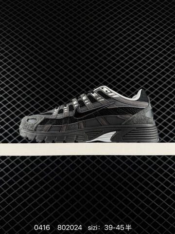Nike P-6000 Black Dark Grey White EU 39-45 Half Sizes Available Lifestyle - Unisex (BS-72056)