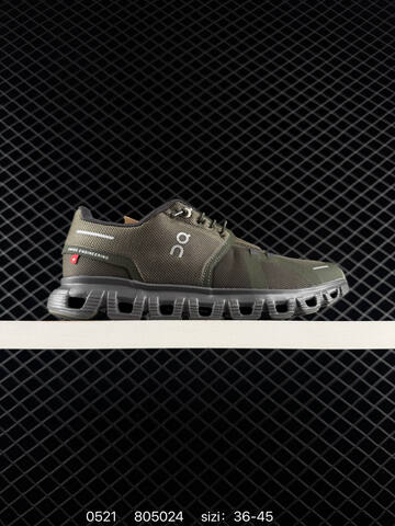 On Running Cloud 5 Dark Green And Grey White EU 36-45 Running Shoe Running Sneakers - Unisex (BS-85258)