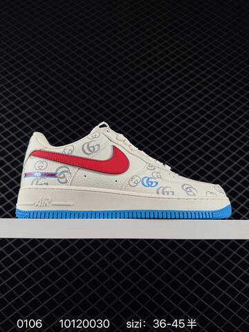 Nike Air Force 1 07 Low White Red Blue EU 36-45 Lifestyle - Unisex (BS-73298)