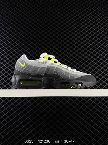 Nike Air Max 95 SP Grey Black Neon Yellow White EU 36-47 Running Shoe - Unisex (BS-70628)