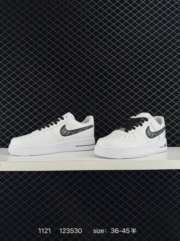 Nike Air Force 1 07 Low White Black Speckled EU 36-45 Lifestyle - Unisex (BS-74087)