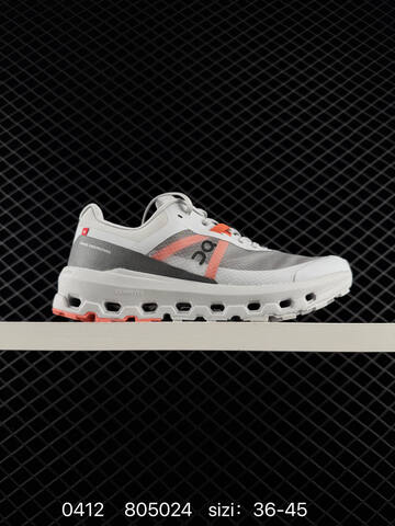 On Running Cloudvista 2 Gray White Orange Black EU 36-45 Trail Shoe Trail Running Sneakers - Unisex BS-85362