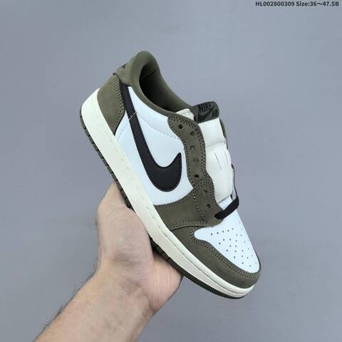 Air Jordan 1 Low OG Medium Olive AIR JORDAN 1 Aj1 Lifestyle BS-66588