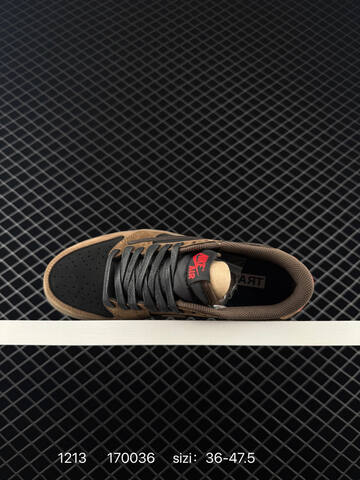 Jordan Air Jordan 1 Low Travis Scott Reverse Mocha CQ4277-001 Brown Black Red EU 36-47 5 Sneaker - Unisex BS-80071