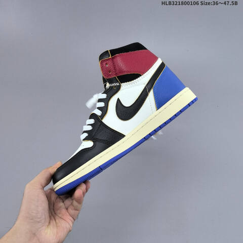 Jordan Air Jordan 1 Retro High OG Black White Burgundy Blue EU 36-47 5 Basketball - Unisex (BS-67078)
