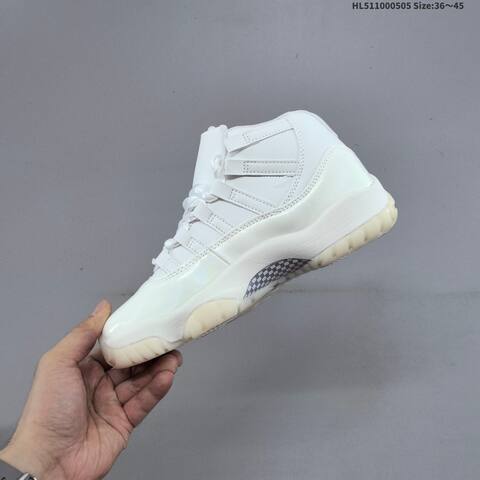 Jordan Air Jordan 11 Retro Sail White Cream 36 45 Basketball - Unisex (BS-66037)