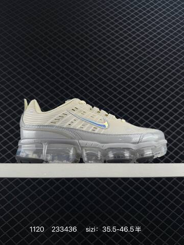 Nike Air Vapormax 360 Cream Ivory With Silver-gray And Translucent Sole Iridescent Swoosh 35 5-46 5 Running - Unisex (BS-74112)