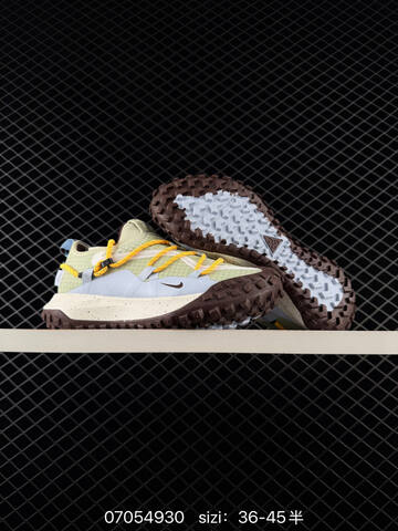 Nike ACG Mountain Fly LOW GTX SE Light Green Light Blue Yellow Brown Off White EU 36-45 Trail - Unisex (BS-70405)