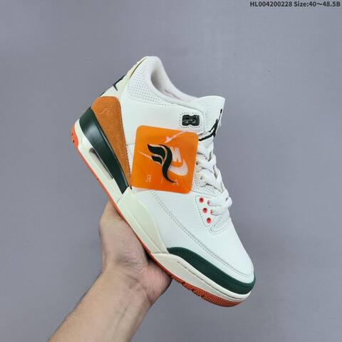 Solefly x Air Jordan 3 Retro Miami AIR JORDAN 3 Aj3 3 Solef Lifestyle BS-66666